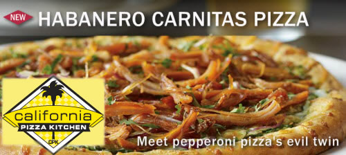 California Pizza Kitchen - Habanero Carnitas Pizza