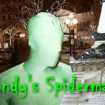 Indy's Own Spiderman Scales Circle Monument