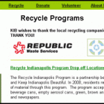 Earth Day: Keep Indianapolis Beautiful and Recycle